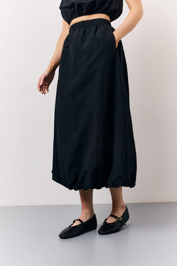 Black Balloon Co-Ord Midi Skirt